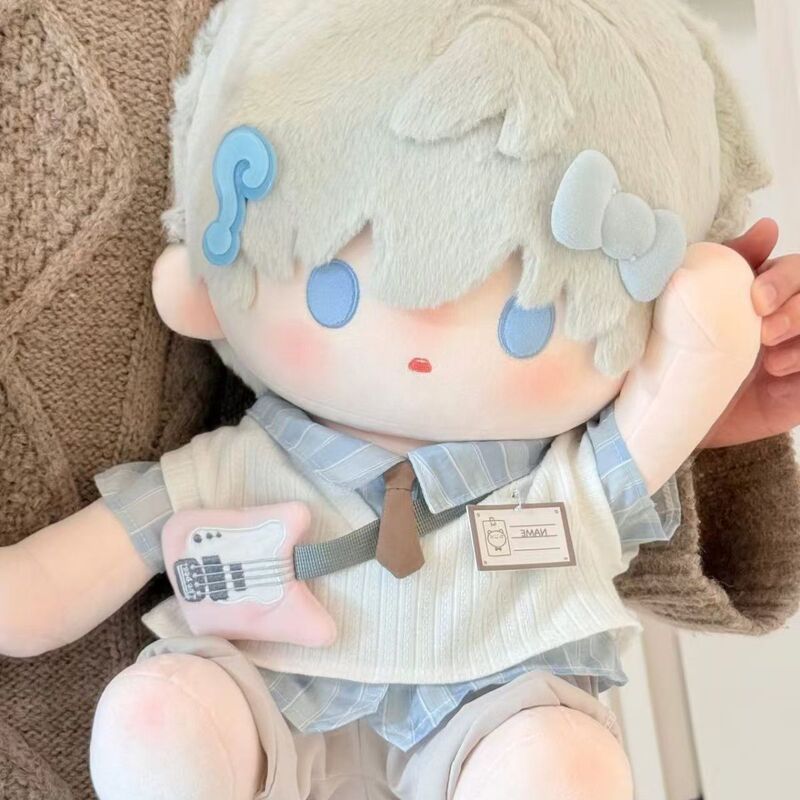 40cm Cute Korean-Style School Uniform Cotton Doll with Changeable Clothes, Sitting Posture, Non-Gendered Doll