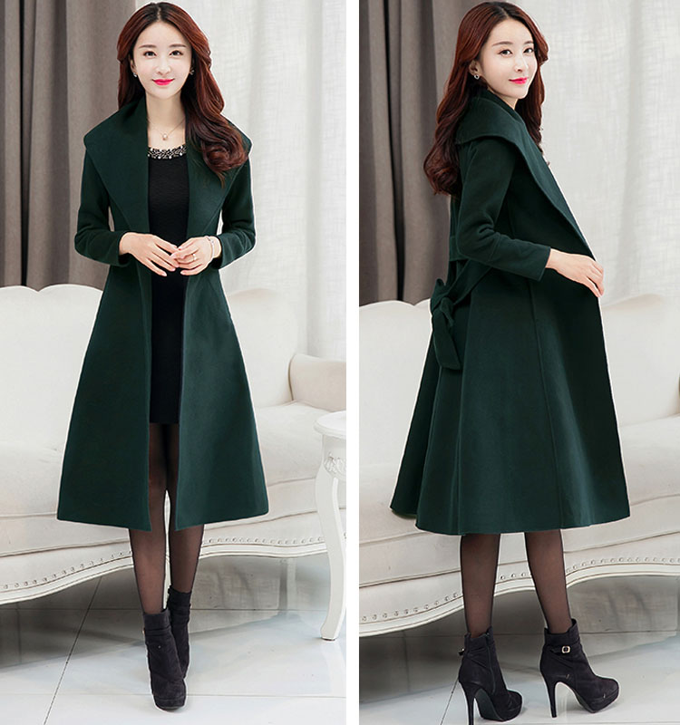 Chất lượng cao 18 mùa thu và mùa đông phụ nữ trung niên cashmere hai mặt cashmere 100% 100% áo len len nguyên chất áo gió nữ