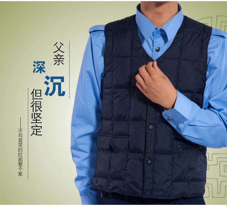 Áo vest cotton trung niên và cũ giản dị mùa đông lạnh lùng cha tải cotton vai mùa thu và mùa đông vest nam vest bông áo ấm nam mùa đông