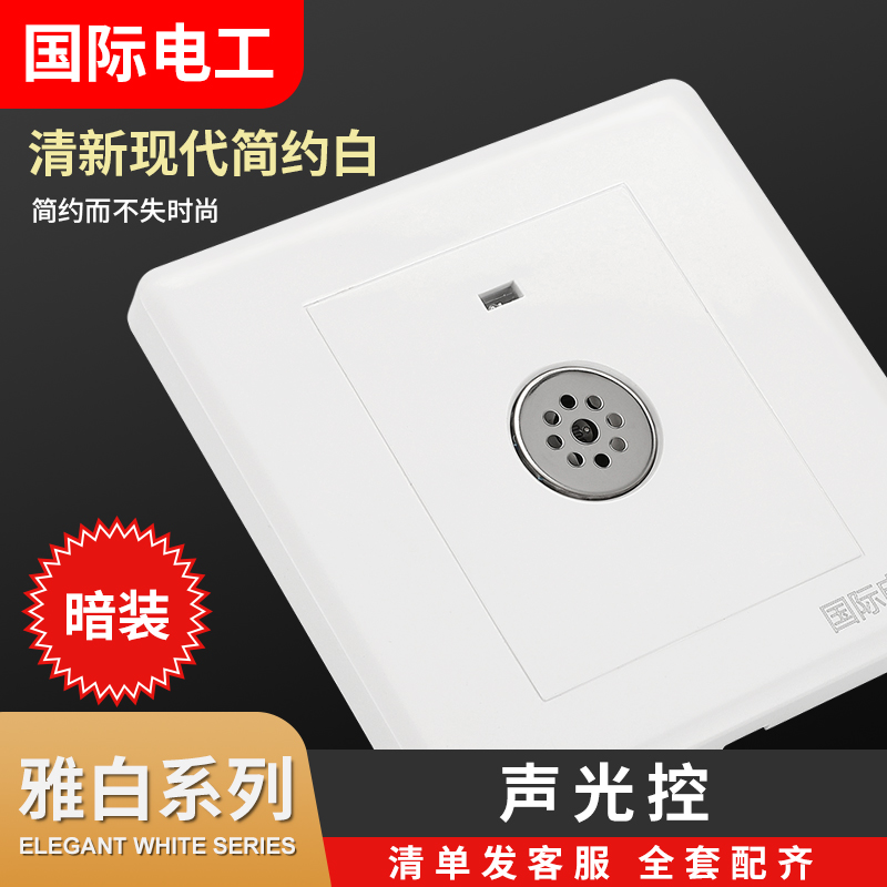 International electrician 86 Ya white socket Concealed socket Panel switch socket USB wall power switch socket