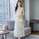 Cheongsam Improved Dress Women's Autumn Dress Mother's New Middle-aged Retro Temperament Slim Elegant Western Lace Skirt