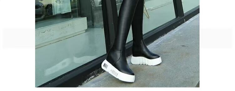 Giày cao đến đầu gối mùa thu đông 2018 của nữ mới boots cao cổ