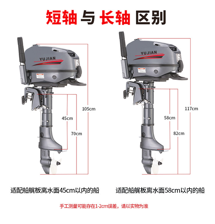 Забортный 裕舰船外机推进器四冲程水冷舷外挂机船用马达船尾机挂桨机螺旋桨 Yujian