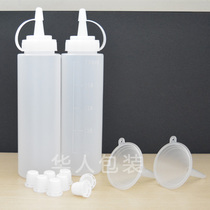 Brand new plastic squeezed bottle ketchup salad condiments bottled kitchen baking dishes