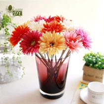 Simulation Gerbera flower Daisies fake flower silk flower Plastic flower single living room floor decoration bouquet