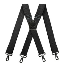 Men Braces Clip Adult Hanger Pants Strap 3 8cm tightness hook buckle harness Western pants shoulder strap anti-fall pants clip