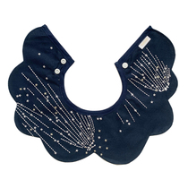 Baby pure cotton surrounding mouth Xia walled pocket baby saliva towel thin petal starry sky styled upscale full moon 100 days gift Japan