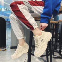 Summer Shoes Mens Wave Shoes Teen Great Boy Casual Sneakers Male Korean Version Students Old Daddy Shoes Mens Inner Heightening Shoes