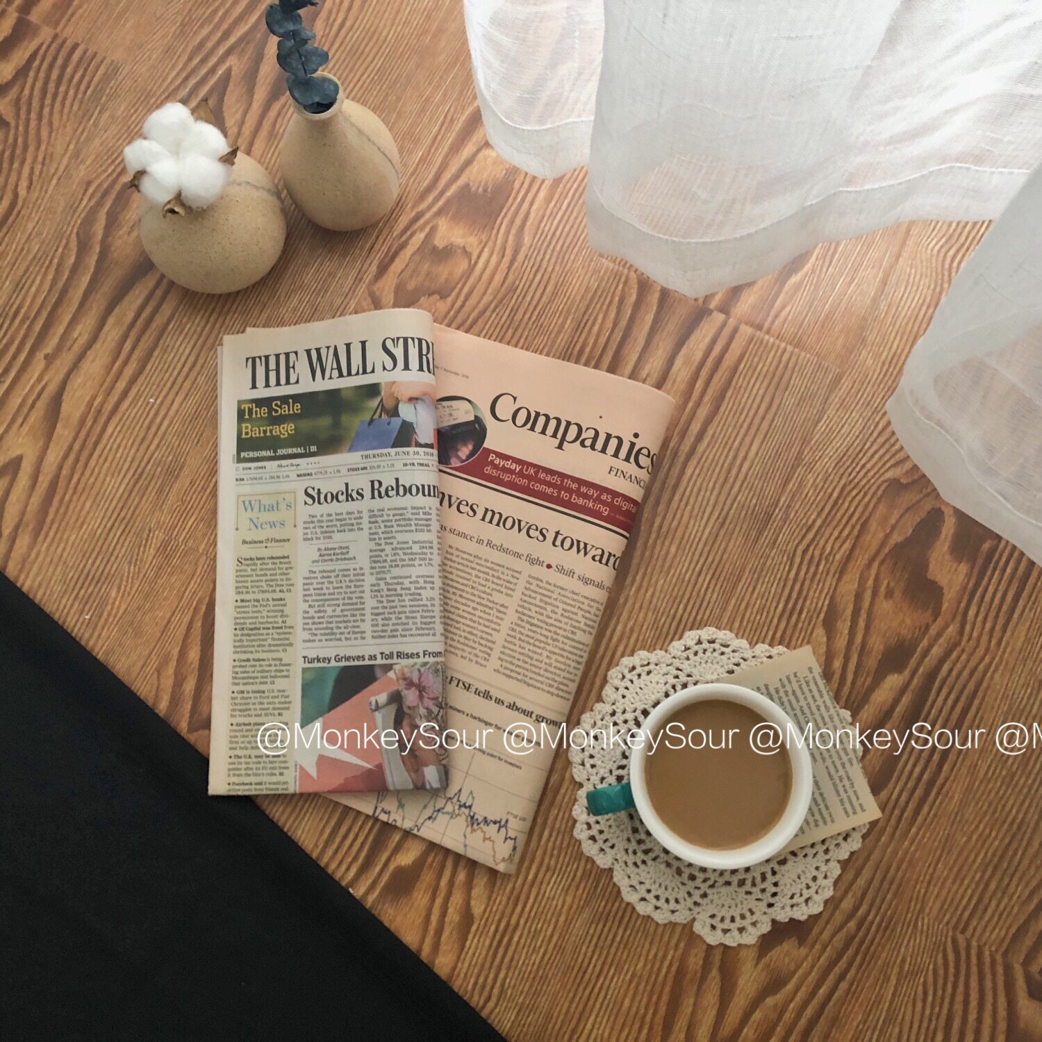 ins wind large lots of pages pink black and white English paper newspaper Old packaging Photo gallery posing photo props