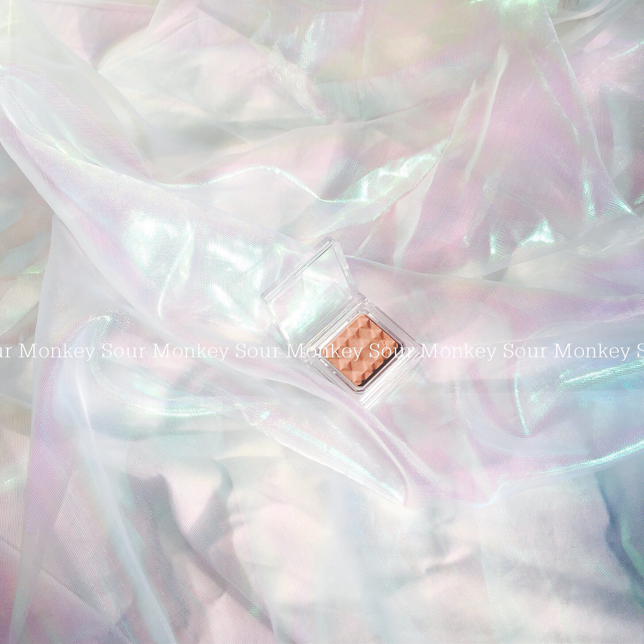 in Korean style pink and tender girl's heart magic color colorful polarized laser mesh nail art jewelry photo photography background cloth