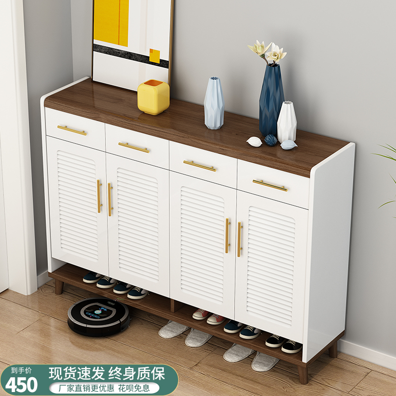 Shoe Cabinet Domestic Doorway Containing the Divine Instrumental Province Space Entrance 2022 New Burst Genguan Cabinet Integrated Small Shoe Rack