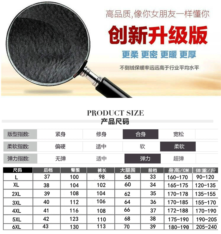 Mùa đông cộng với nhung chân dày quần thể thao nam trung niên cotton lỏng lẻo quần thường ông già đàn hồi quần bó quần áo nam hàng hiệu