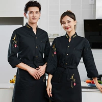 Черный лонгслив, фартук