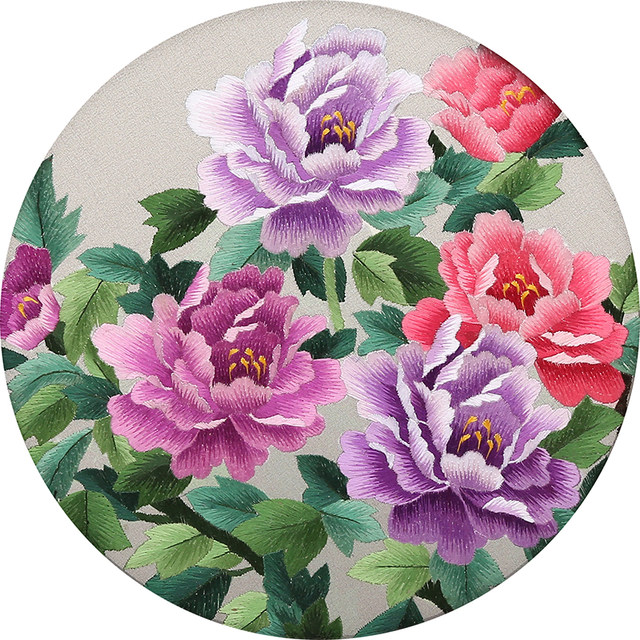 Suzhou embroidery handmade diy ຊຸດອຸປະກອນການ embroidery ຕົນເອງສໍາລັບຜູ້ເລີ່ມຕົ້ນແບບໂບຮານ embroidery ຕົນເອງເຂົ້າ stitch peony ຂອງຂວັນ