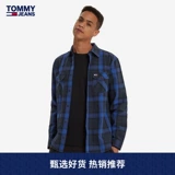 Tommy Jeans Men's Fashion Fashion Wother Emelcodery Logo Lobe Poly -sleeped Рубашка DM0DM09523