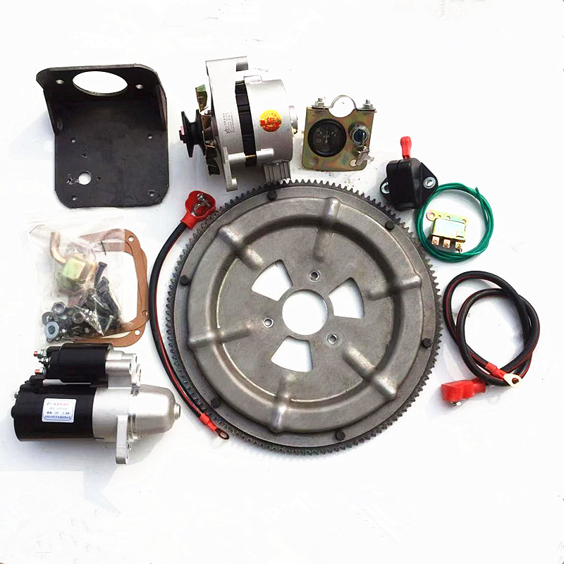 Modified Diesel Engine Electric Starter 6Hp 8Hp 10Hp 12Hp New Style Gear Ring Bracket Motor Complete Set of Accessories