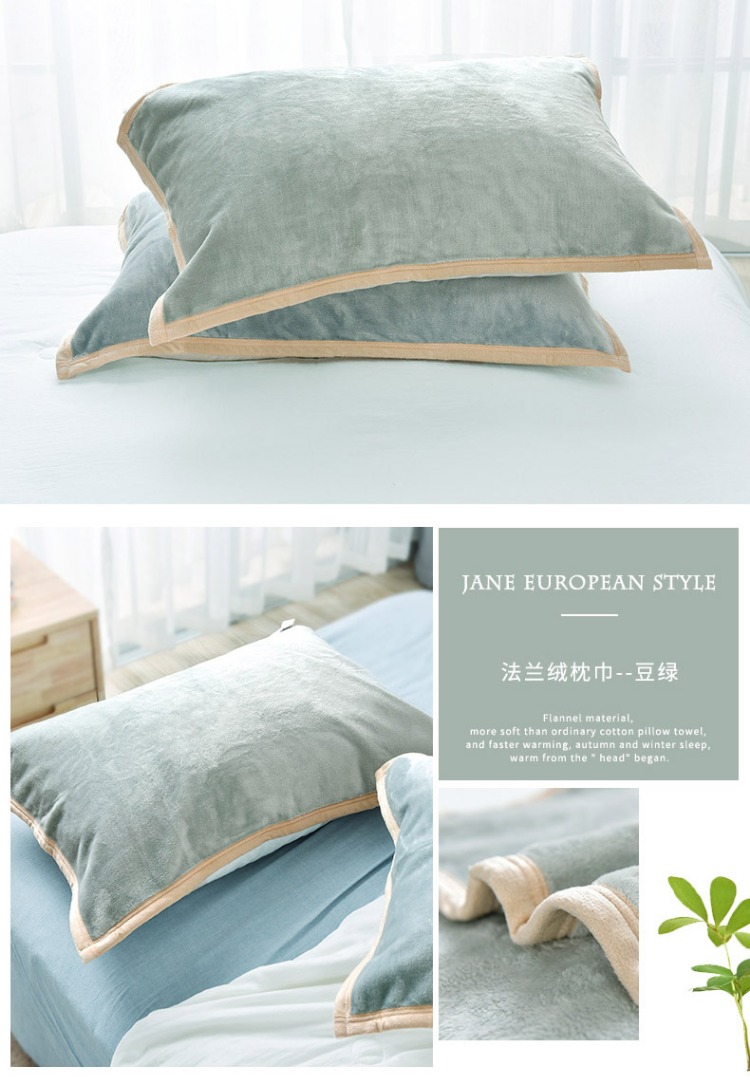 Khăn gối một đôi tình nhân Châu Âu gối g khăn khăn san hô lông cừu flannel mùa đông nhung khăn gối khăn gối