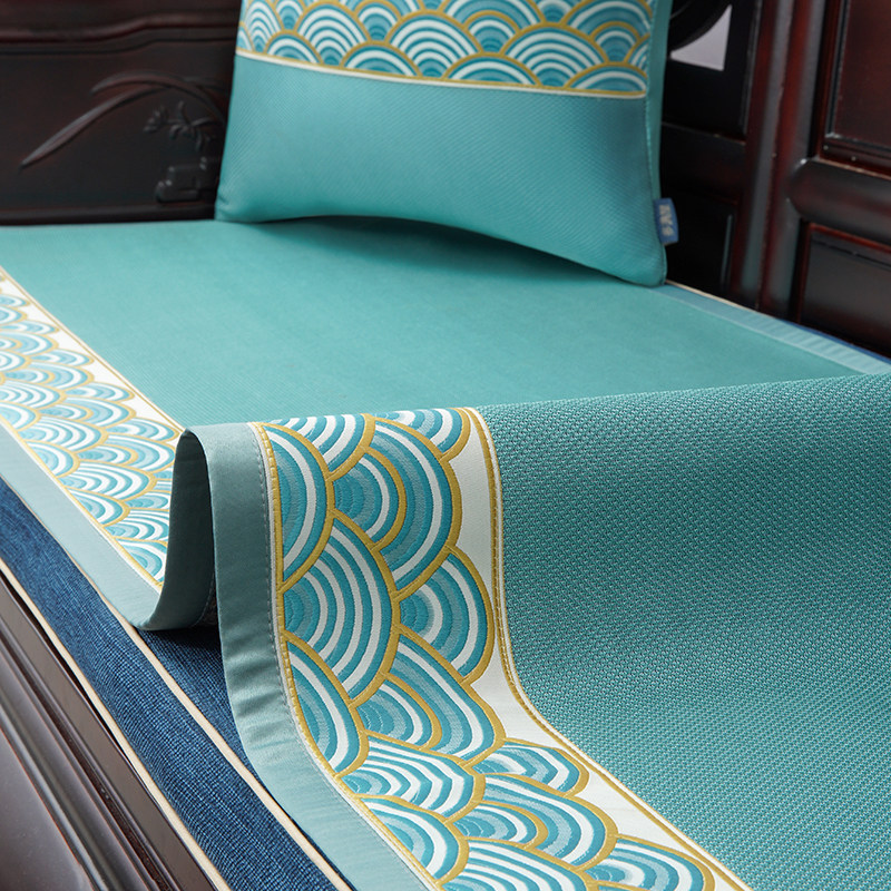 Summer Sofa Mat Ice Mat Red Wood Cushion Cover Ice Silk Chinese Summer Style Summer Style Mat Sofa Cushion Anti Slip Mat