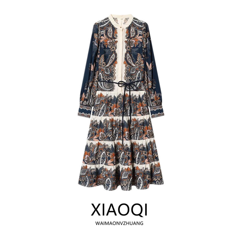 European and American Style 2026 Spring New Women's Clothing with a Sense of Design, Loose and Versatile Layered Skirt Dress 1322828