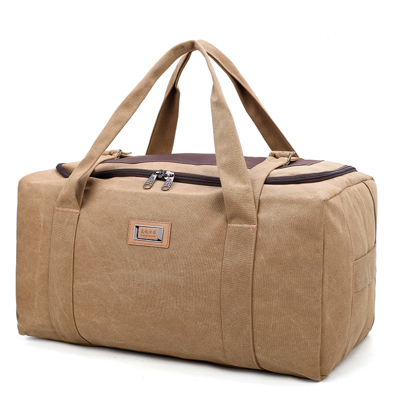 Extra Large Capacity Luggage Bag, Portable Travel Bag, Men's Thickened Canvas Moving Bag, Outdoor Bag, Women's Maternity Bag, Luggage Bag