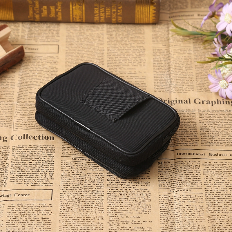 Nam 5 inch 6 inch đeo đai mặt cắt đôi túi điện thoại di động nam ngụy trang quân đội túi vải màu xanh lá cây túi trung niên làm việc