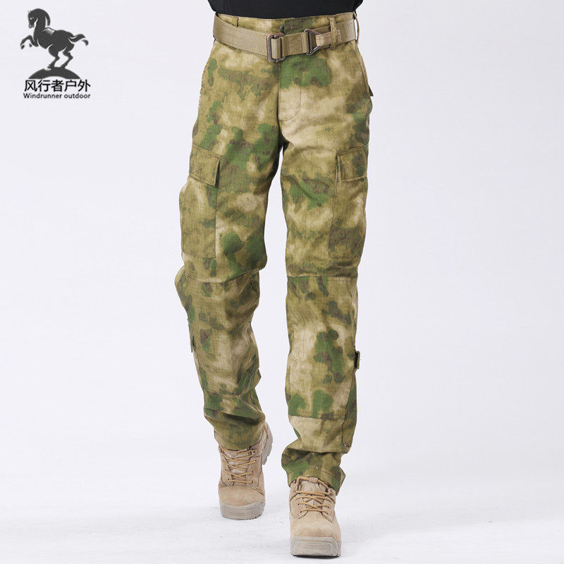 American jungle ruins camouflage pants men's outdoor special forces with the same overalls military fans CS tactical training pants