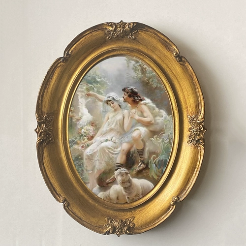 Ретро смола стена висящая фоторамка с рельефом дворцового дворца рельеф -рельеф