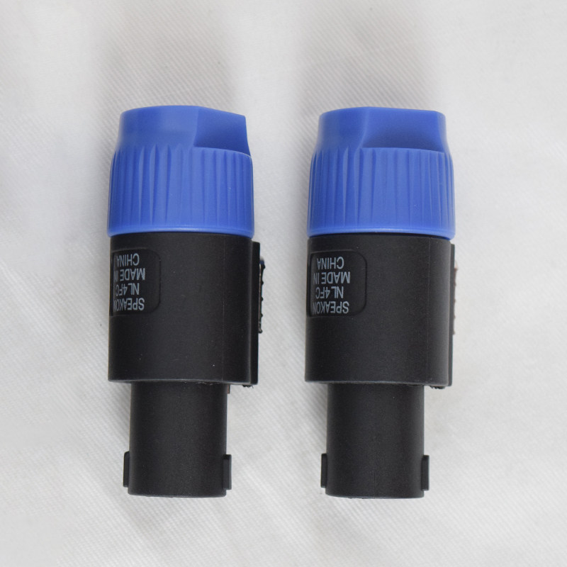 Xinzi professional four-core audio connector plug audio cable Canon connector post-stage power amplifier speaker ohm head