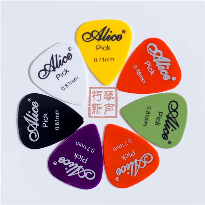 Alice Alice Electric Guitar Wood Guitar Plecking Sheet Folk Sweep of Strings Pluck Pick Pike 6 Thicknesses