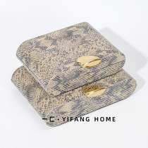 A modern light luxury decoration model room soft decoration study bedroom dressing table jewelry box decoration box