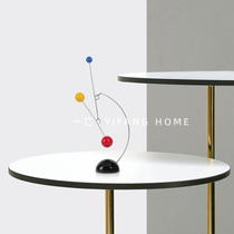 A modern simple Nordic colored ball balance ornaments Model Room childrens room living room soft decorations