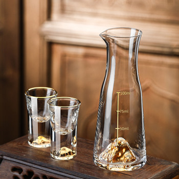 Light Luxury High-End Jinshan Liquor Cup Set for Home Use, Exquisite Cups, Wine Cups, High-Grade Small Wine Cups and Wine Pot