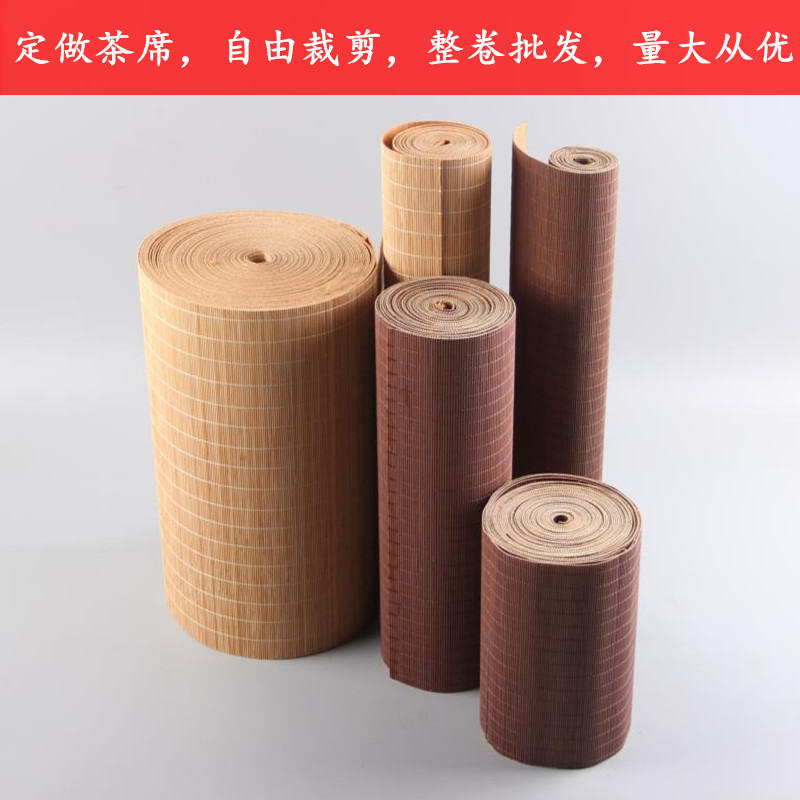 Tea Mat Tea Mat Bamboo Mat Bamboo Mat Tea Road Zero Accessories Bamboo Curtain Tea Curtain Bamboo Mat Meal Cushion Large Size Dimensioning