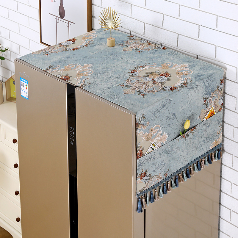 Eurostyle fridge dust cover cloth art double door single door towels cashier bag style washing machine Home Refrigerator cover cloth