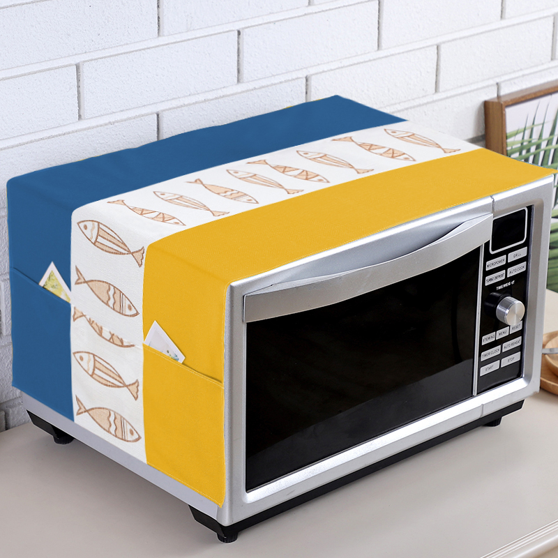 Microwave Hood Dust Cover Cloth Art Gransee Waterproof Oil Proof Kitchen Beauty Full Package Heat Dissipation Versatile Nordic Geb