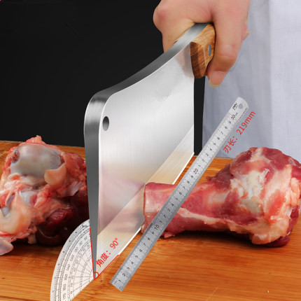 Hand-forged chopping knife butcher sells meat special knife thickened heavy-duty commercial chopping big bone chopping knife chopping beef bone