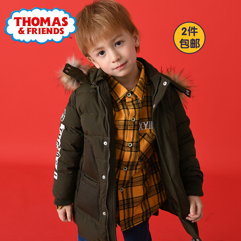 Mang Thomas trẻ em trai mùa đông 2019 New Baby Casual Hood Jacket ấm Coat Xuống Jacket