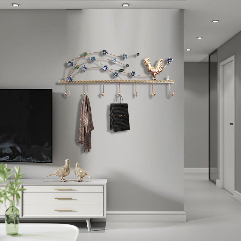 Modern light luxury creative punch-free porch hook entry door hanger wall hanging wall light luxury entry door coat hook