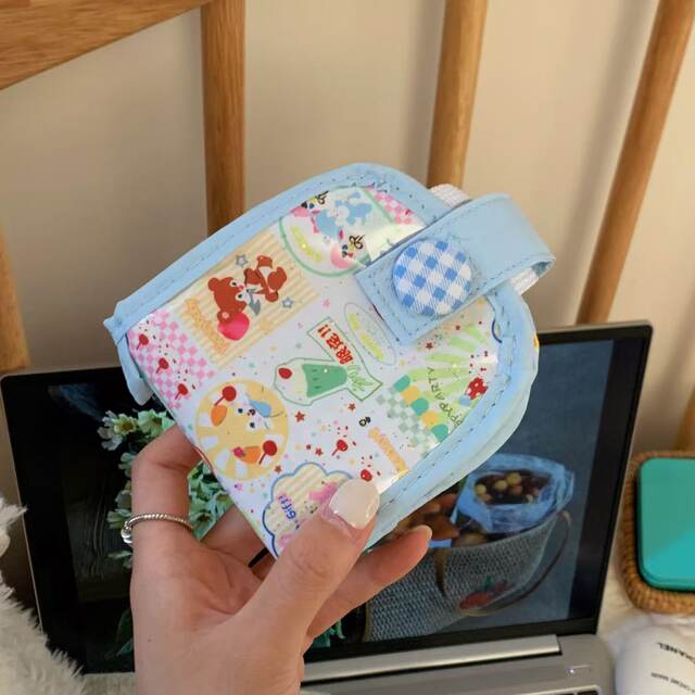 2025 new Korean dopamine coin wallet card bag integrated ins style multi-layer storage bag mini small bag women
