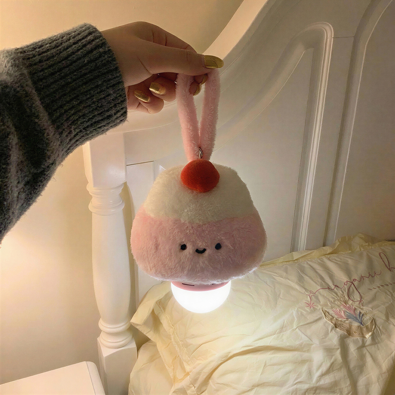 Cute Pudding Night Light, Dormitory Bed Hanging Lamp, Warm Bedside Lamp, Children's Room Decorative Lamp, Atmosphere Lamp