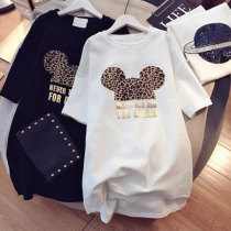 Pregnant woman t-shirt short sleeve summer medium long pregnant woman casual suit loose big code going out for summer clothing fashion style A-word blouse