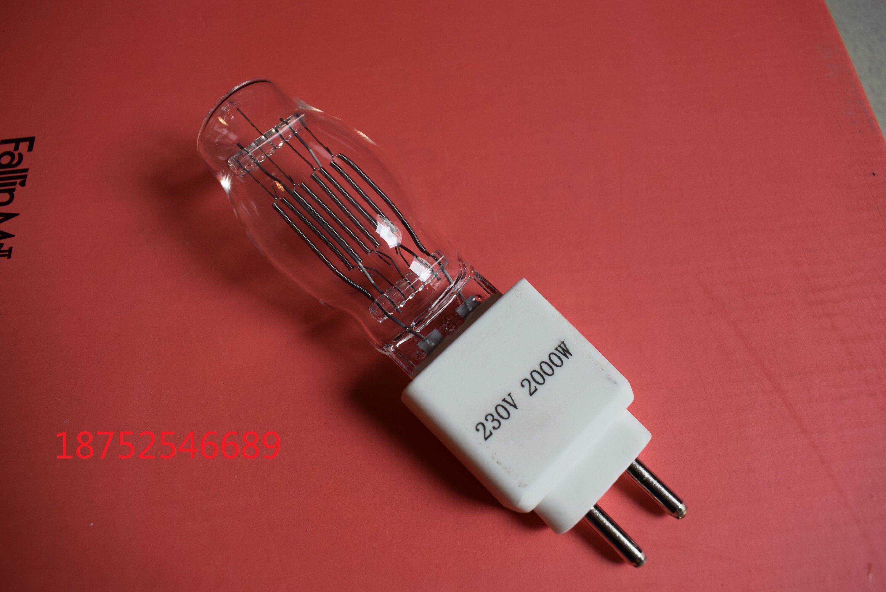 2kw quartz bubble 2000w Back to light bulb Performance Stage Spotlight Film and TV Back to light bulb Single-end pin