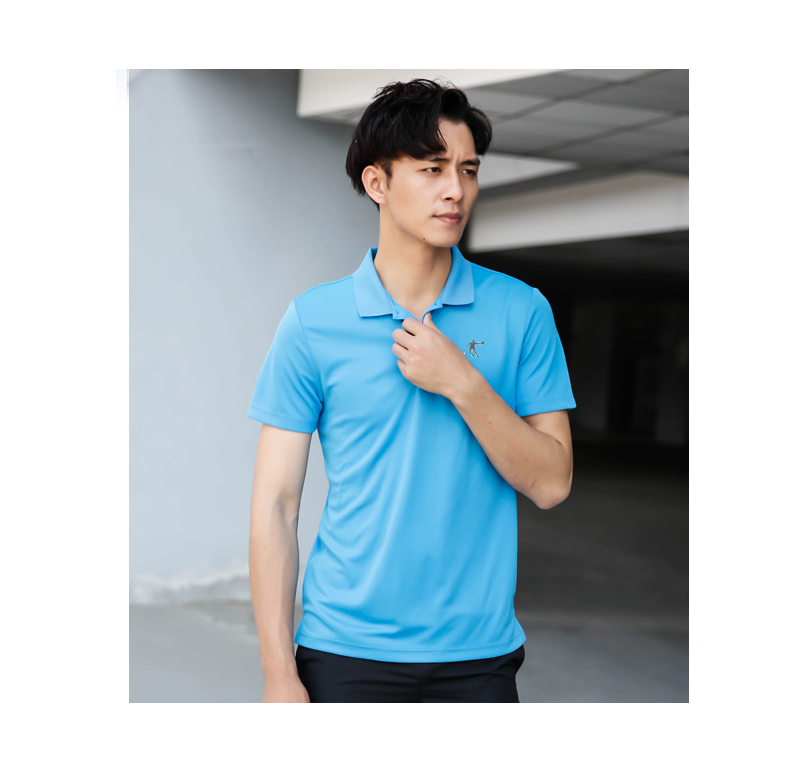 Áo thun nam tay ngắn Jordan 2018 hè mới nửa áo tay lửng nhanh khô thể thao áo sơ mi polo thể thao áo polo nữ form rộng