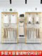 Clothing store display rack double-layer iron clothing rack floor-standing men's and women's clothing shelves fashion store clothes rack