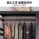 Open wardrobe walk-in closet shelf floor-standing simple adjustable shelf bedroom double-layer hanging clothes rack