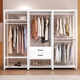 All-metal coat rack open wardrobe home bedroom walk-in closet rack floor-standing simple coat rack