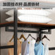 Open wardrobe walk-in closet shelf bedroom clothes rack metal floor-standing combination rack simple coat rack