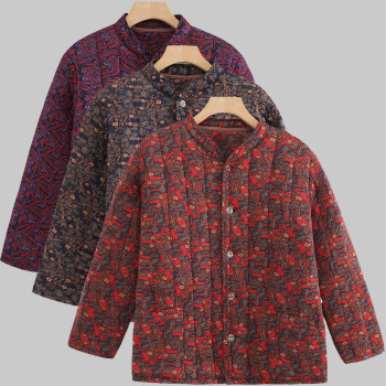 Winter middle-aged and elderly women's plus size cotton-padded clothes Winter middle-aged and elderly women's plus size cotton-padded clothes