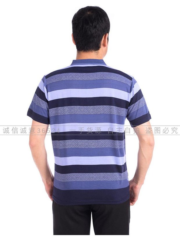 Áo thun nam trung niên và tay ngắn mùa hè mỏng phần bố bố áo thun trung niên áo rộng kích thước áo rộng áo thun nam gucci