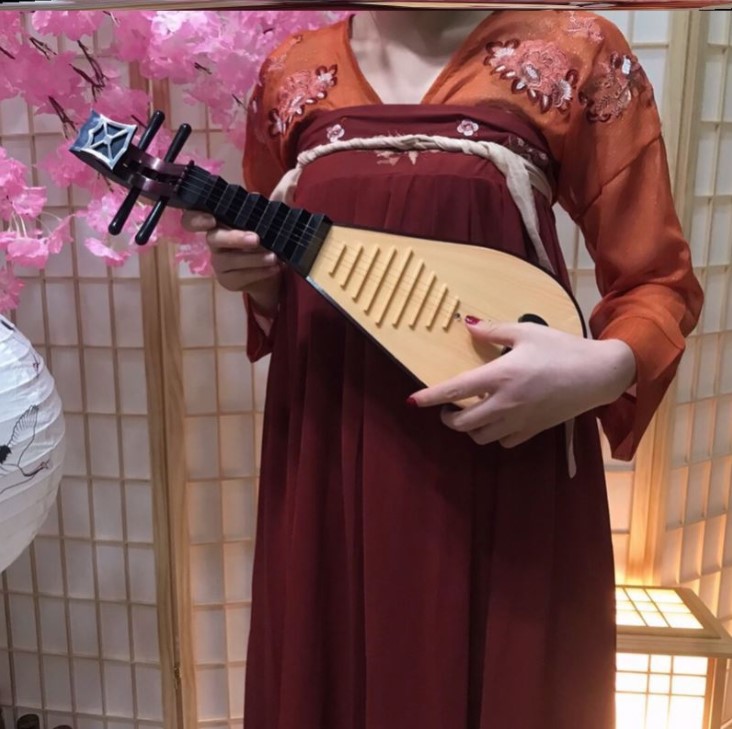 Photography Hanfu performance Pipa props costume simulation ornaments shooting Chinese style adults stage performance Dunhuang Qin